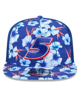 Регулируемая шляпа гольфиста с приключенческим рисунком Kyle Larson для мужчин новой эры синего цвета