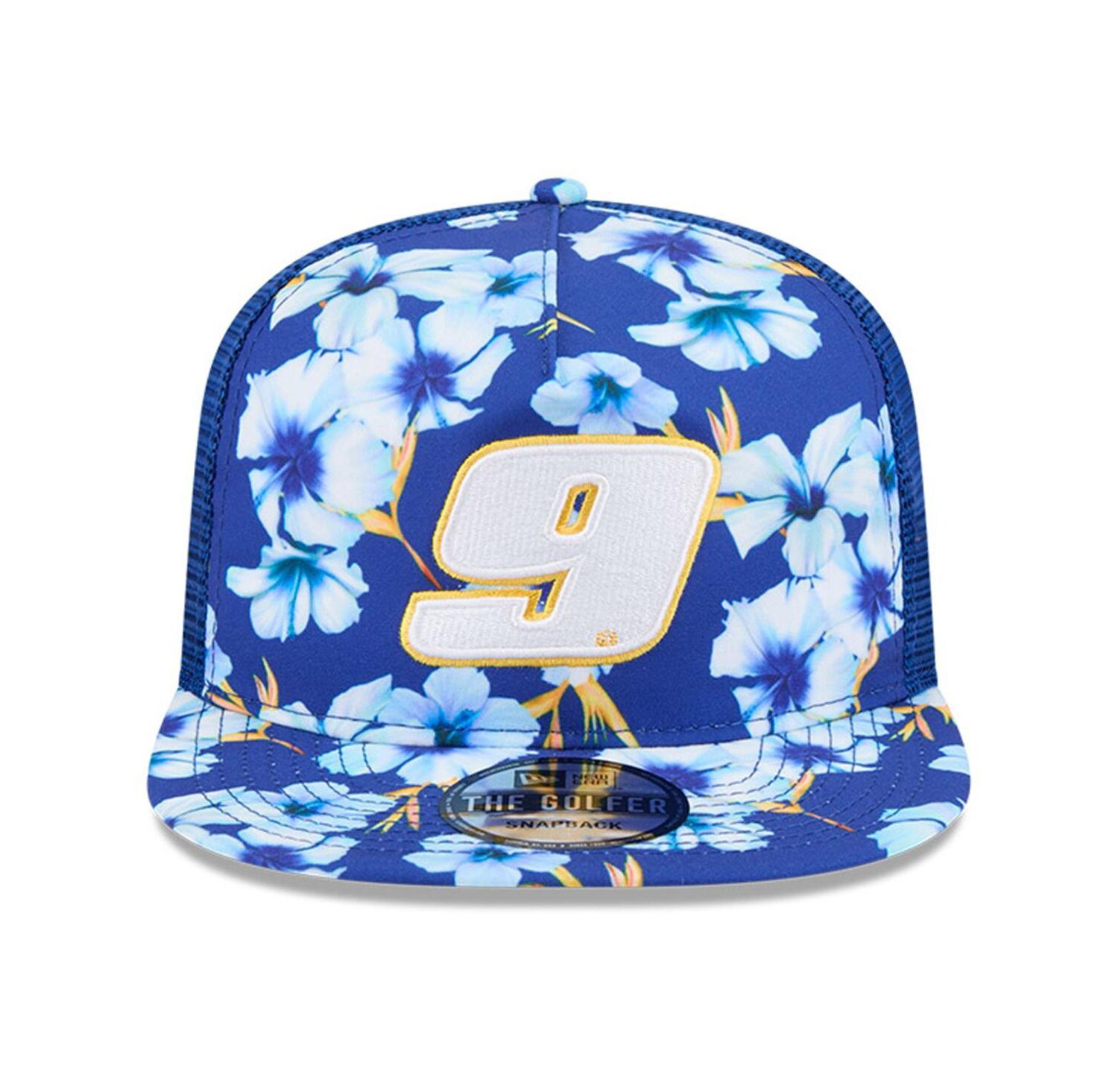 Men's Blue Chase Elliott Adventure Pattern Golfer Adjustable Hat