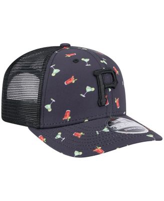 Men's Navy Pittsburgh Pirates Adventure Drinks Pattern 9SEVENTY Stretch-Snap Hat