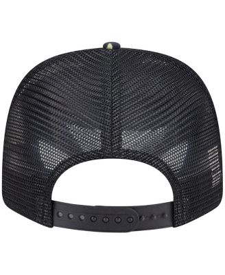 Men's Black Cincinnati Reds Adventure Drinks Pattern 9SEVENTY Stretch-Snap Hat