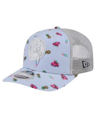 New Era - Men's Light Blue/Gray Boston Celtics Adventure Aloha Pattern 9SEVENTY Stretch-Snap Hat