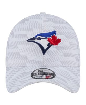 Мужская белая шляпа Toronto Blue Jays от New Era с эластичным кроем длиной 39-39 см.
