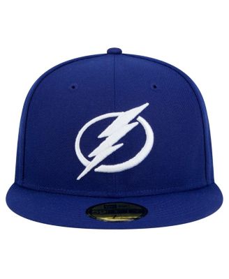 Мужская приталенная шляпа New Era синего цвета Tampa Bay Lightning Core 59 размера 