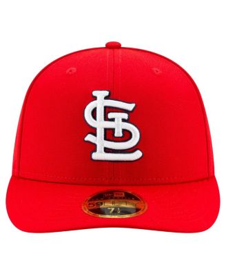 Мужская бейсболка New Era Red St. Louis Cardinals, входящая в Национальный зал бейсбольной славы, с низким профилем, 59-футовая приталенная шляпа