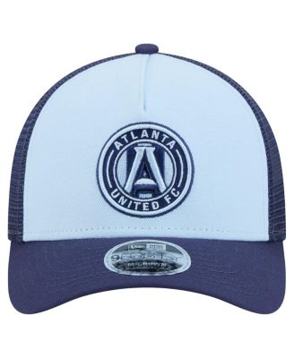 Мужская светло-голубая кепка дальнобойщика с регулируемой оправой New Era FC Atlanta United Color Pack 9FORTY