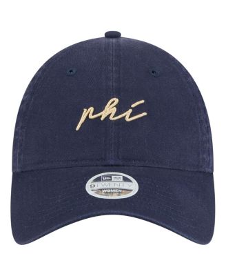 Женская темно-синяя шляпа New Era от Philadelphia Union Script с регулируемой длиной 92 см