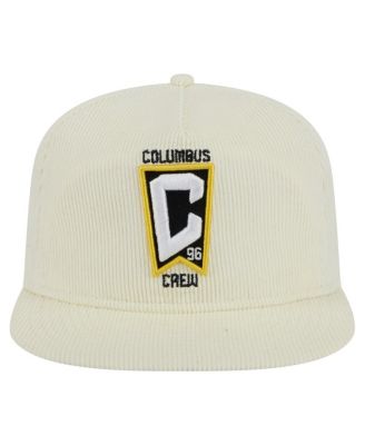 Мужская кепка для гольфа New Era кремового цвета Columbus Crew 2025 Kickoff Snapback