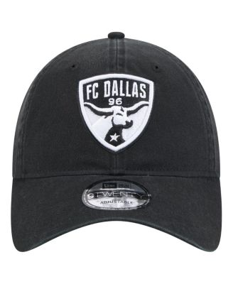 Мужская черная кепка New Era FC Dallas 2025 Kickoff с регулируемой длиной 920 см