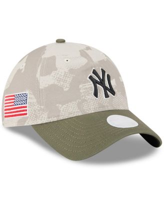New Era - Women's Light Beige/Olive New York Yankees 2025 Armed Forces Day 9TWENTY Adjustable Hat