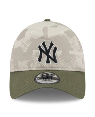 Мужская светло-бежевая/оливковая шляпа New York Yankees 2025, День Вооруженных сил, Новая эра, 9-двадцатилетняя регулируемая шляпа
