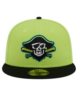 Мужская зеленая шляпа Bradenton Marauders Copa de la Diversión 59 размера New Era, приталенная по фигуре.