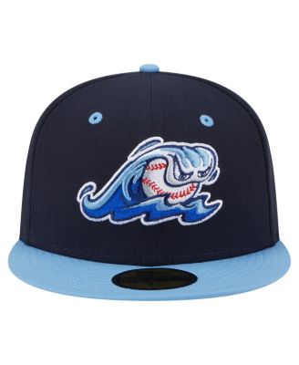 Мужская темно-синяя/светло-голубая шляпа New Era из коллекции West Michigan Whitecaps Authentic 59, приталенная шляпа в пол