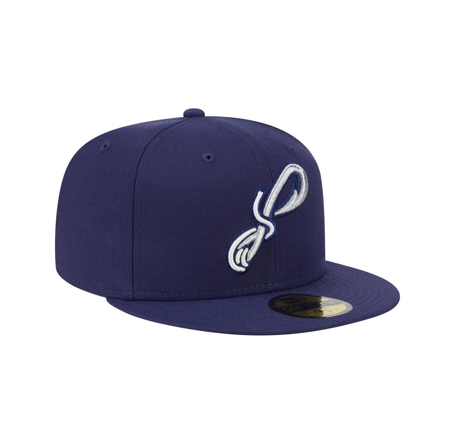 Men's Navy Pensacola Blue Wahoo's Authentic Collection 59FIFTY Fitted Hat