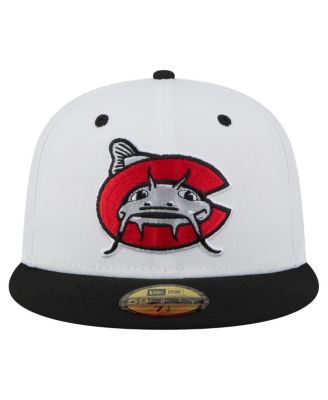 Мужская белая/черная шляпа Carolina Mudcats Authentic из коллекции New Era Authentic 59, приталенная шляпа в пол пятидесятого размера