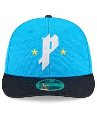 Мужская бейсболка New Era Neptune Blue/ темно-синяя Philadelphia Phillies City Connect для тренировок по бейсболке с низким профилем, 59-футовая приталенная шляпа