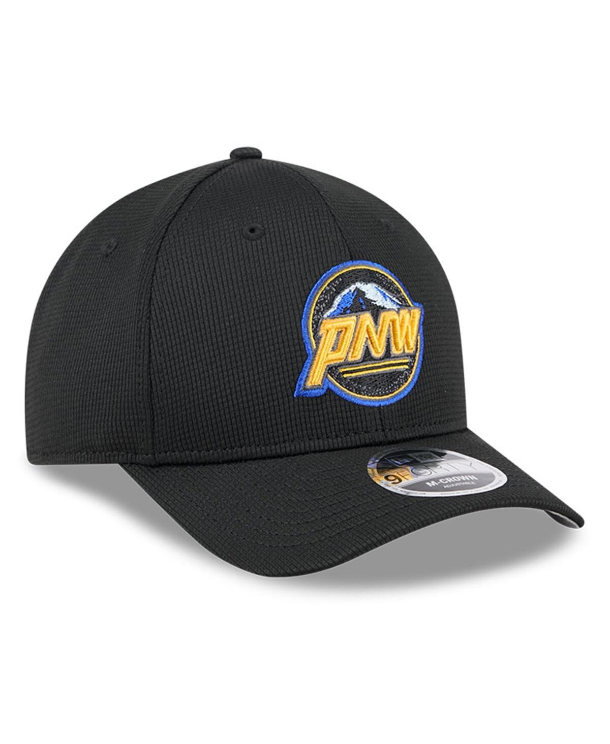 NEW ERA MEN'S BLACK SEATTLE MARINERS CITY CONNECT BATTING PRACTICE 9FORTY M-CROWN ADJUSTABLE HAT 