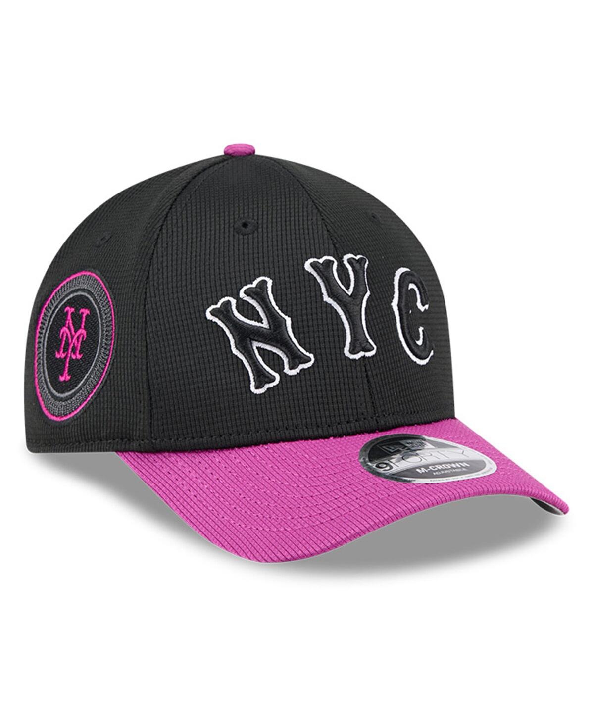 NEW ERA MEN'S CHARCOAL/PURPLE NEW YORK METS CITY CONNECT BATTING PRACTICE 9FORTY M-CROWN ADJUSTABLE HAT 
