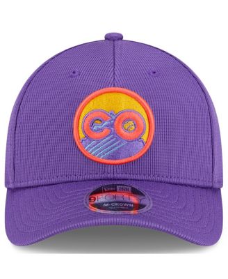 Мужская фиолетовая шапка New Era с регулируемой длиной 94 см, Colorado Rockies 2025 City Connect для занятий ватином