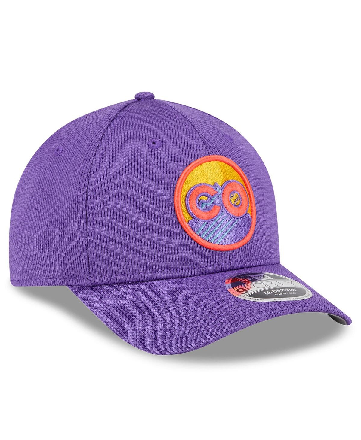 NEW ERA MEN'S PURPLE COLORADO ROCKIES 2025 CITY CONNECT BATTING PRACTICE 9FORTY ADJUSTABLE HAT 
