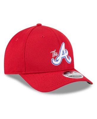 Men's Red Atlanta Braves City Connect Batting Practice 9FORTY M-Crown Adjustable Hat