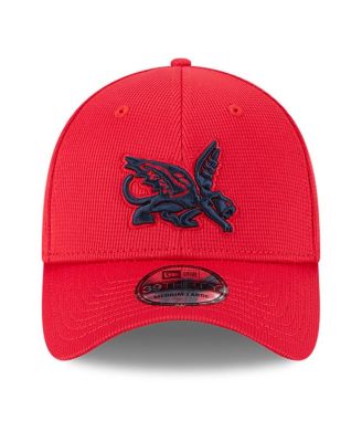 Мужская красная бейсболка Texas Rangers City Connect для тренировки по бейсболке New Era Flex 39-го размера