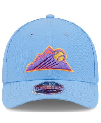 Мужская светло-голубая шляпа Colorado Rockies 2025 City Connect 9FORTY M-Crown с регулируемой головкой от New Era