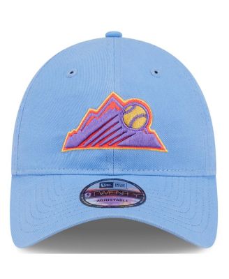 Мужская светло-голубая шапка New Era Colorado Rockies 2025 City Connect с регулируемой длиной 920 см