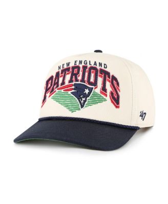 Men's Cream New England Patriots Pomona Rope Hitch Adjustable Hat