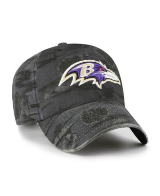 Мужская черная шляпа Baltimore Ravens Fiji Clean Up с регулируемой посадкой от бренда '47