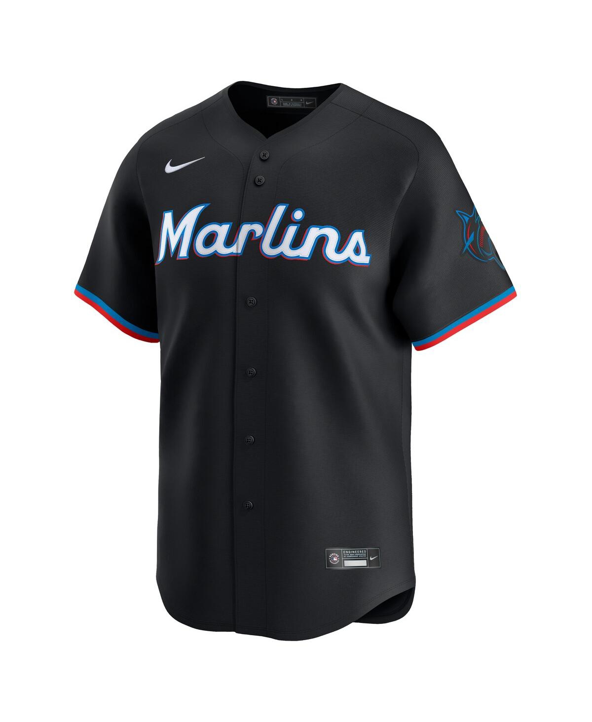 Nike Men's Sandy Alcantara Black Miami Marlins Alternate Limited Player Jersey
