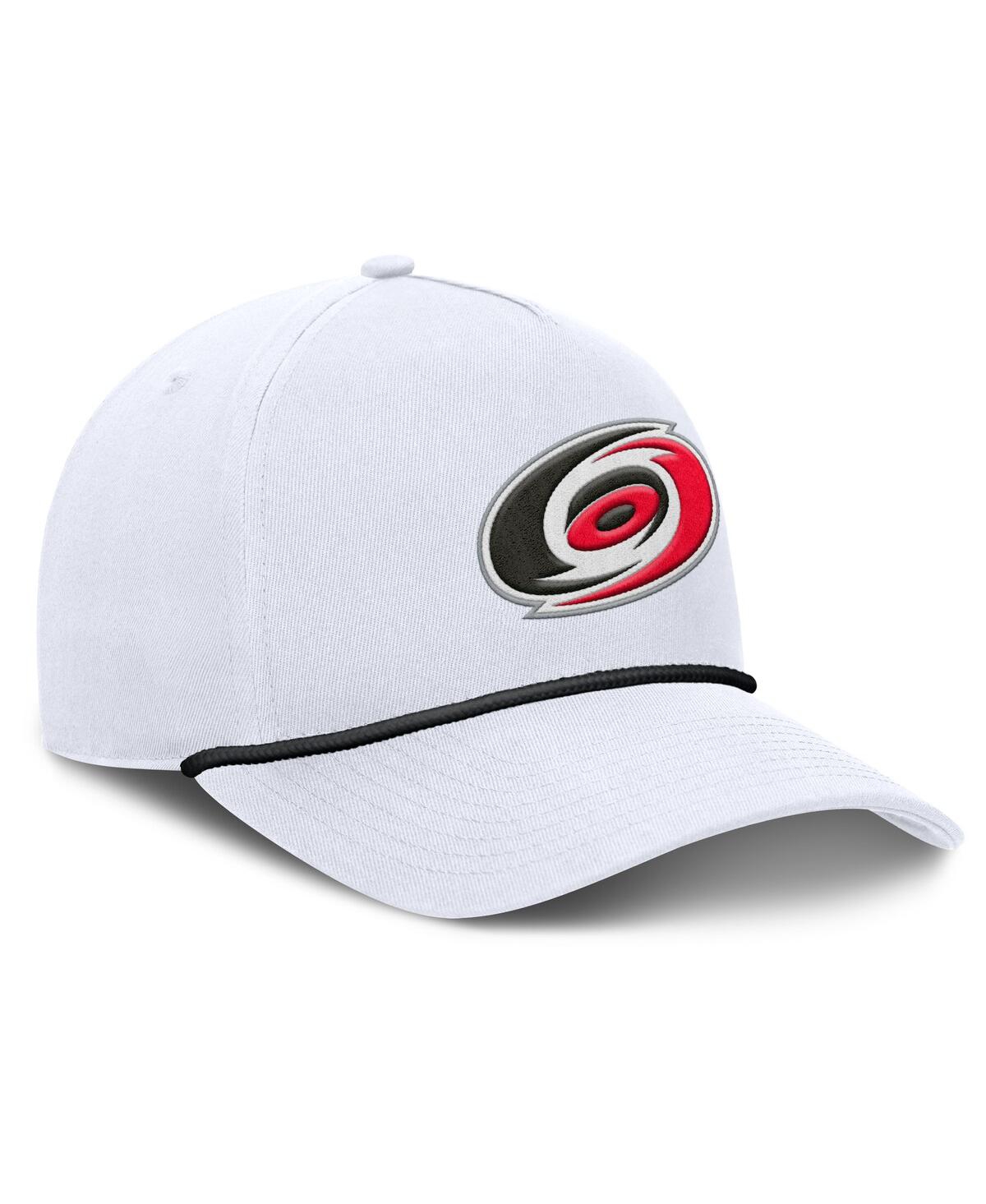Fanatics Men's White Carolina Hurricanes Rope A-frame Adjustable Hat