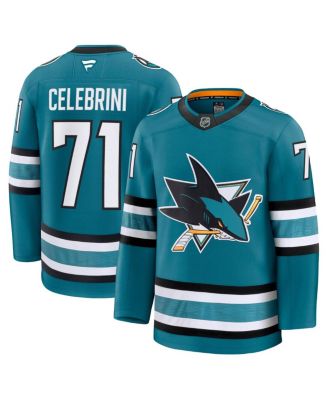 Fanatics - Men's Macklin Celebrini Teal San Jose Sharks Home Premium Jersey