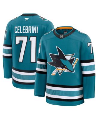 Fanatics Men's Macklin Celebrini Teal San Jose Sharks Home Premium