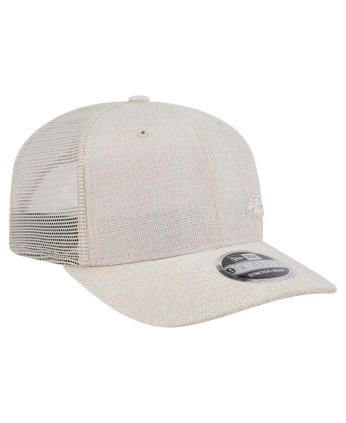 NEW ERA MEN'S NATURAL BALTIMORE RAVENS FLAWLESS 9SEVENTY STRETCH SNAP HAT 