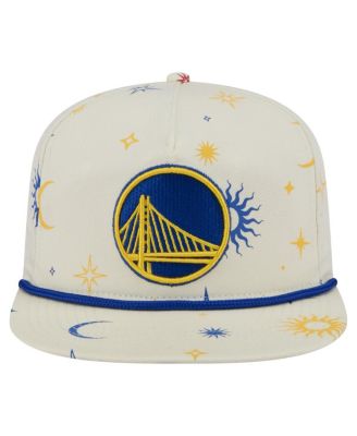 Men's Cream Golden State Warriors Lunar Golfer Snapback Hat