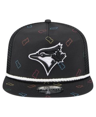 Мужская черная регулируемая шляпа дальнобойщика-гольфиста Toronto Blue Jays Gummy от New Era