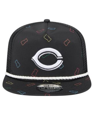 Мужская регулируемая шляпа дальнобойщика-гольфиста New Era Black Cincinnati Reds Gummy
