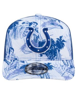 Мужская шляпа дальнобойщика Royal Indianapolis Colts Hula 9SEVENTY с регулируемой посадкой от New Era для мужчин