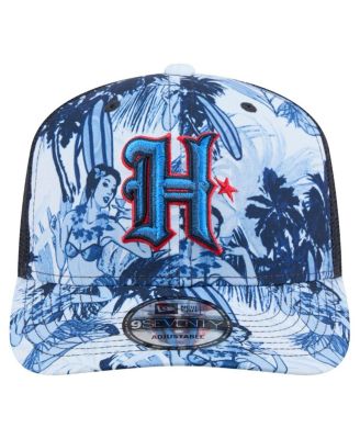 Мужская темно-синяя шляпа Houston Texans Hula Trucker 9SEVENTY с регулируемой длиной, новая эра