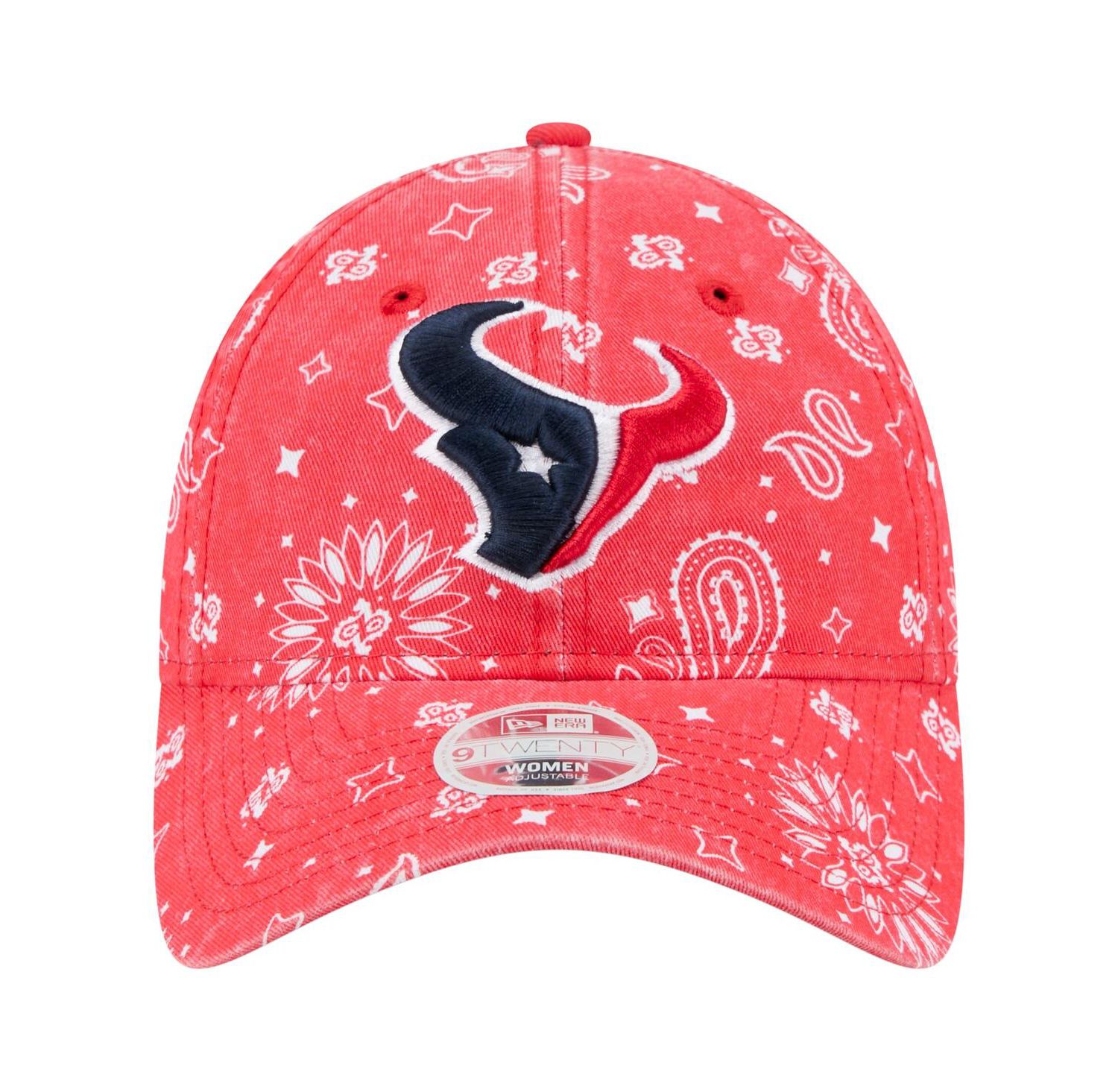 Women's Red Houston Texans Paisley 9TWENTY Adjustable Hat