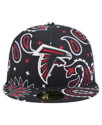 Мужская черная приталенная шляпа Atlanta Falcons Paisley 59 размера 