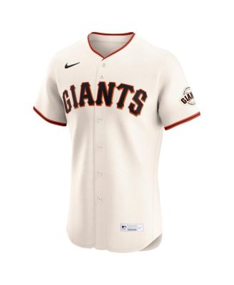 Мужская кремовая майка Nike San Francisco Giants Home Elite