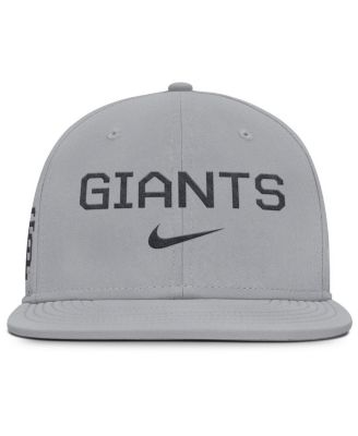 Мужская серая приталенная шляпа Nike San Francisco Giants True Performance