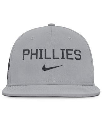 Мужская серая приталенная шляпа Philadelphia Phillies True Performance от Nike