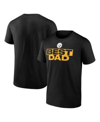 Logo Athletic - Men's Black Pittsburgh Steelers Best Dad T-Shirt