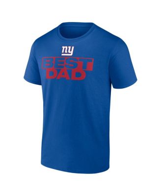 Спортивная мужская футболка Royal New York Giants Best Dad с логотипом 