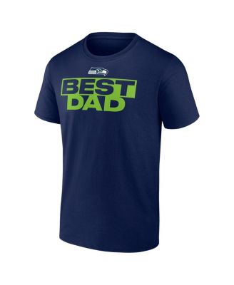 Футболка с логотипом спортивного мужского колледжа военно-морского флота Seattle Seahawks Best Dad