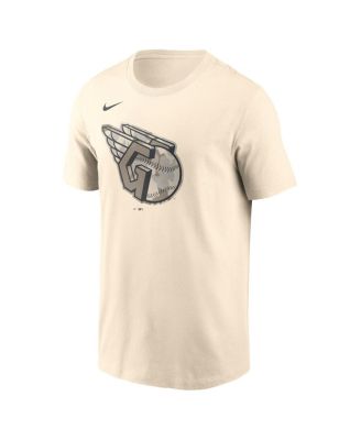 Men's Cream Cleveland Guardians Camo Logo T-Shirt