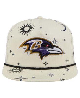 Мужская кремовая шляпа Baltimore Ravens Celestial Golfer с регулируемой посадкой от New Era для мужчин