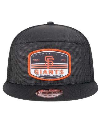 Мужская черная кепка-бейсболка дальнобойщика San Francisco Giants с разрезной вставкой 9FIFTY от New Era